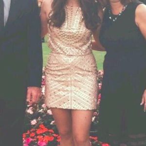 Bebe Sequin Two Piece Dress